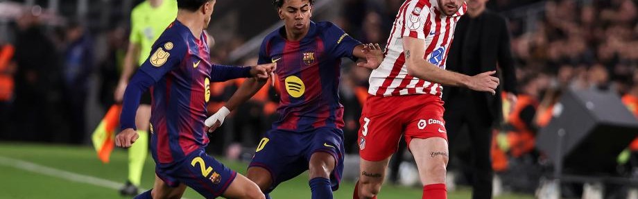 开云彩票-国王杯-贝尔纳尔双响 巴萨总比分3-4马竞无缘决赛